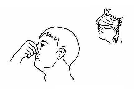 捏鼻鼓气法