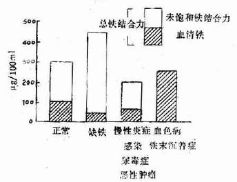 各种情况的血清铁和铁结合力