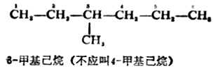 四、烷烃的命名