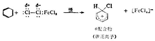 四、苯环上亲电取代反应的历程