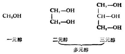 一、醇的分类