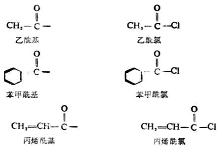 一、酰卤、酸酐、酯的构造和命名